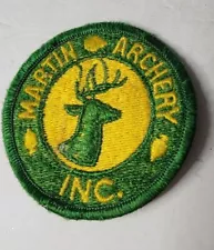 VINTAGE MARTIN ARCHERY INC.PATCH Hunting Buck Deer Arrows Hunter Bow+Arrow