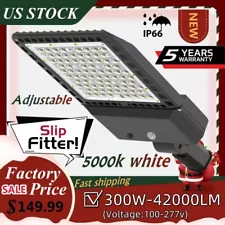 300W LED Parking Lot Lights Outdoor Pole Shoebox Flood Light for Commercial Lamp