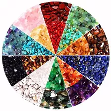 1000PCS Crystal Stone Beads for Jewelry Making Natural Chip 5-8mm Irregular G...