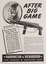 1942 Print Ad H&R Paratroop Model Reising Sub-Machine Gun Hirohito Cartoon WW2