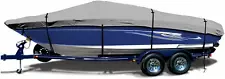 Trailerable Deck Boat Cover, Heavy Duty 600D Waterproof Boat Cover for Deck Boat