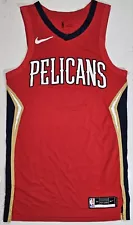 Men’s Nike NBA New Orleans Pelicans Swingman Jersey Stitched Red Length +4