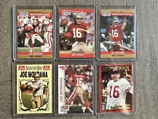 6 Joe Montana Cards