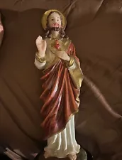 Jesus Statue 12" Inch Height. Religious Catholic Christian.