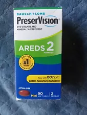 Bausch & Lomb PreserVision AB69790 Eye Vitamin and Mineral Supplement - 90...