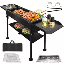 VACHAN Portable Charcoal Grills for Outdoor BBQ, Foldable Kabob Barbecue Gril...