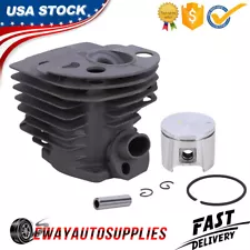 Piston and Cylinder Kit 46MM w/ Ring Pin for Husqvarna Husky Chainsaws 51 55 Saw