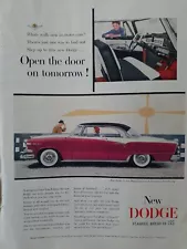 1955 Dodge custom Royal Lancer three tone styling car vintage original ad