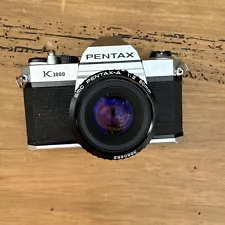 ASAHI PENTAX K1000 35mm Film Camera w/ SMC Pentax-M f1.2 50mm Lens