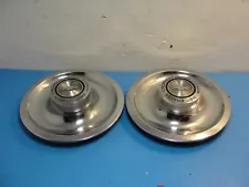 (2) CAMARO CORVETTE CHEVELLE RALLY WHEEL POWER DISK BRAKES CHROME CENTER CAP