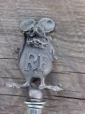 RAT FINK HOT ROD HOOD ORNAMENT PEWTER CAST FINE DETAIL CAR TRUCK BEST PRICE NOS!