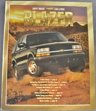 2001 Chevrolet Blazer Truck Brochure Xtreme LS LT Trailblazer Excellent Original