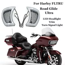 For Harley FLTRU Road Glide Ultra Hot sales LED Headlight Trim Turn Signal Light