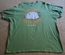 Mens Columbia Sportswear Bears Camping Are they Gluten Free? T Shirt Sz XXL