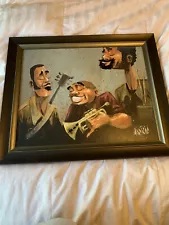 David Garibaldi “Trio On Break” Giclee On Canvas Custom Framed Numbered And Sign