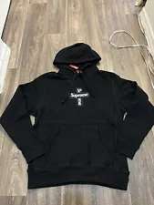 black supreme box logo hoodie for sale