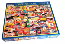 Puzzle "The Things I Ate as a Kid"1000 Piece Larger Pieces w/ Stand for Box USA