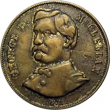 1864 George B McClellan Civil War Political Campaign Token