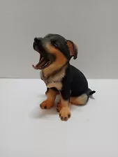 German Shepherd Yawning Puppy Figurine Country Artists for the Discerning 6"