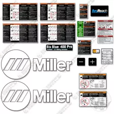 Fits Miller Big Blue 400 Pro Decal Kit Generator/Welder Decals