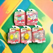 5 Nintendo POKEMON Jazwares Articulated BATTLE FIGURE COLLECTIBLE Toy Sealed Lot