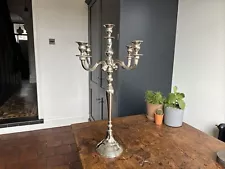 4 Arm Candelabra Candle Tall Holder Stand Wedding Metal - Vintage Candlestick