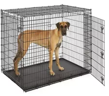 Dog Crate Wire Metal Puppy Kennel Cage XXL Large Giant Dog Training Houses 54in