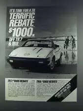 1980 Triumph TR7 and TR8 Ad - Terrific Rebate