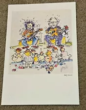 Jerry Garcia Not For Kids Only Lithograph #/1000 Grateful Dead Art Print Poster