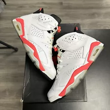 Size 10.5 - Air Jordan 6 Retro Infrared Pack White (USED)