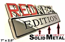 METAL Redneck Edition Emblem HIGHEST QUALITY ON EBAY Ford Bumper Decal Badge (For: Ford)