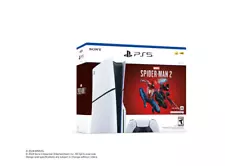 Sony PS5 Slim Blu-Ray Edition Marvel's Spider-Man 2 Bundle 1TB Video Game...