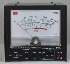 MFJ-868B Giant HF/6M (1.8 - 54MHz) Peak Reading SWR/Wattmeter, 20/200/2000W