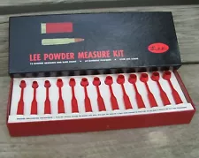 Vintage Lee Loader Hand Loading Powder Measure Dipper/Scoop Set/Kit Red