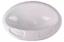 White Plastic Oval Bathroom Vanity Sink Bowl for Caravan Motorhome or Boat