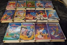 Walt Disney Classics VHS Black Diamond & Masterpiece Collection x27 Vintage