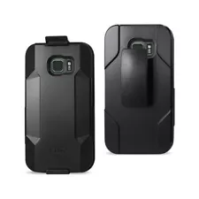 Reiko Samsung Galaxy S7 Active 3-in-1 Hybrid Heavy Duty Holster Combo Case in Bl