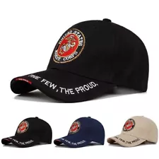 U.S. MARINE CORPS "THE FEW, THE PROUD" BASEBALL CAP. CLASSIC LOOK. ADJUSTABLE.