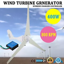 DC12V 400W Wind Turbine Generator Unit w. Power Charge Controller Windmill Power