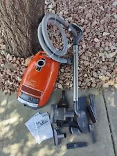 Miele S8 Cat & Dog (S8380) Canister Vacuum Corded Orange hardly used German made