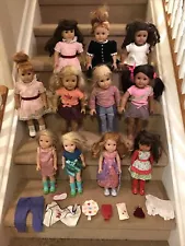 american girl doll lot Of 11 Dolls