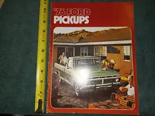 1976 FORD TRUCK / PICKUP SALES BROCHURE / ORIGINAL 1/2 TON THROUGH 1 TON CATALOG