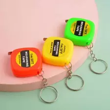 Retractable Steel Mini Pocket Measuring Ruler Tape Keychain 100cm Measure FAST