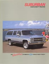 1989 Chevrolet Suburban Series 1500 & 2500 Dealer Sales Brochure