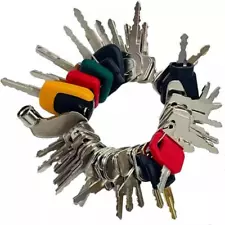 41 Heavy Equipment Keys Set Case Cat Komatsu JCB Kubota Bobcat Volvo Doosan JLG