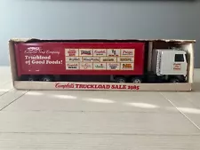 Vintage ERTL ~ Campbell's Truckload Sale ~ Semi Truck Tractor Trailer w/Box 1:25