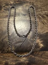 Very Heavy Vintage Gold Tone Rope Chain, 30 Inches, 63 Grams