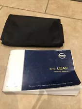 2013 Nissan Leaf Owners Manual With Case