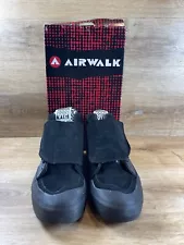 NOS W Box Vic Airwalk Black Suede Skater Streetwear Sneakers Shoes US 9.5