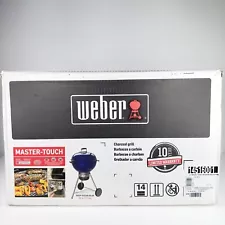 WEBER♨️ MASTER-TOUCH 22” CHARCOAL GRILL + THERMOMETER | Deep Ocean Blue (NIB) ð